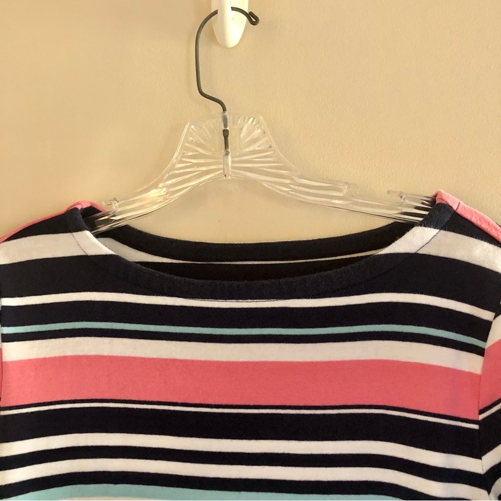 Charter Club Plus Size Perfectly Soft Cotton Striped Boatneck T-Shirt - Picture 4 of 7